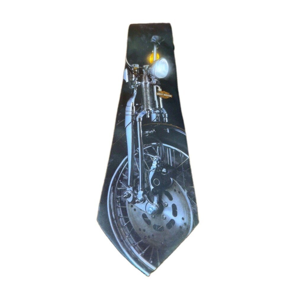 HARLEY-DAVIDSON MOTORCYCLES 1994 56" TIE Vintage Made USA Ralph Marlin Tie